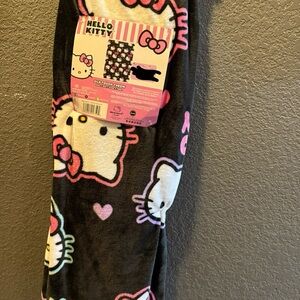 Hello Kitty Black and Pink Throw Blanket